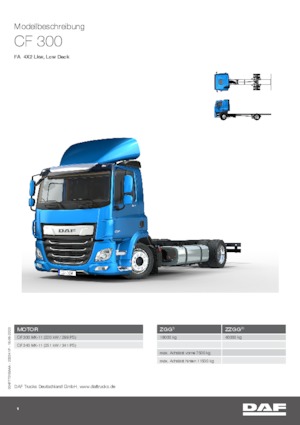 Chassis DAF CF 300 FA Low Deck LH