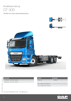 Chassis DAF CF 300 FAR