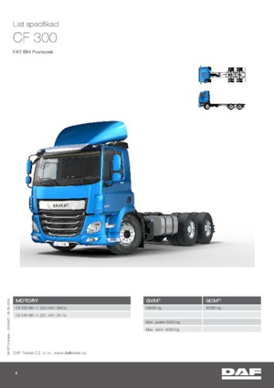 Chassis DAF CF 340 FAT SLEEPER CAB