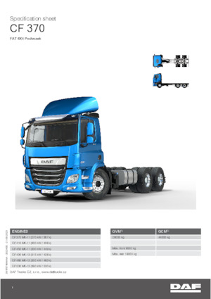 Chassis DAF CF 370 FAT