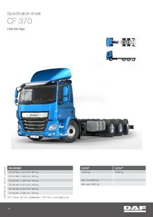 Chassis DAF CF 370 FAW