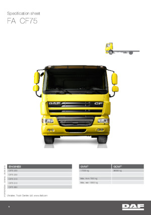 Chassis DAF CF 75.360 FA