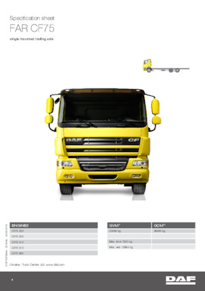 Chassis DAF CF 75.360 FAR
