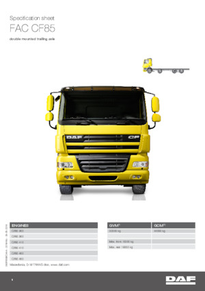 Chassis DAF CF 85.410 FAC