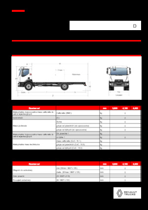 Chassis Renault D 18 4X2 R TANKER 320 E6