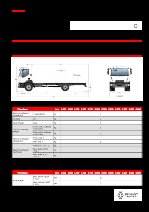 Chassis Renault D 18 HIGH P4X2 320E6