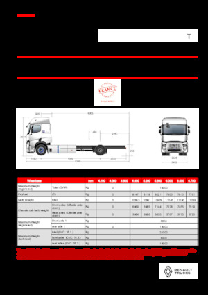 Chassis Renault E-TECH T - P4x2