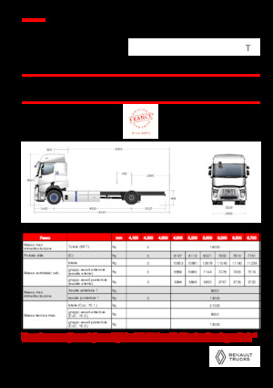 Chassis Renault E-TECH T - P4x2