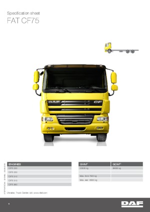 Chassis DAF CF 75.250 FAT