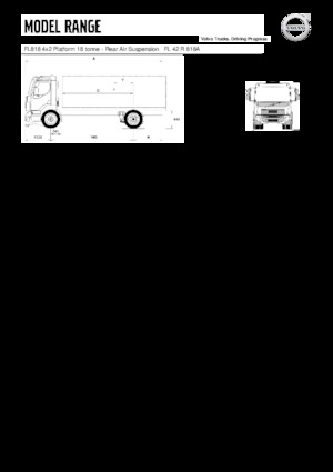 Chassis Volvo Trucks FL818 4x2 Platform