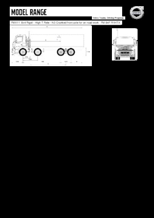 Chassis Volvo Trucks FMX11.350 8x4 Rigid - High T Ride
