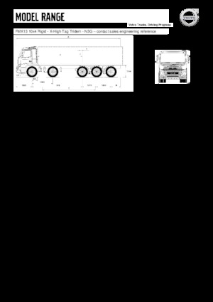 Chassis Volvo Trucks FMX13.420 10x4 Rigid -X-High Tag Tridem