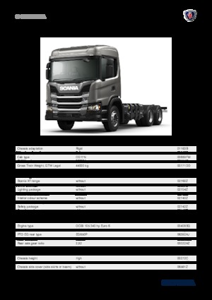 Chassis Scania G 340 B6x4HZ