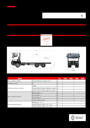 Chassis Renault K P6X6 MEDIUM 11L E6
