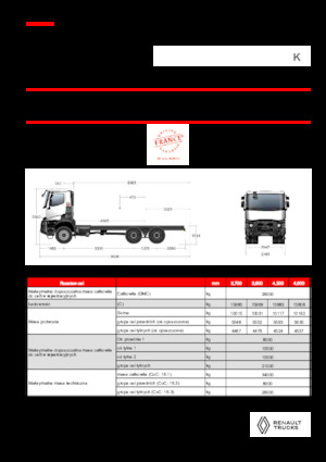 Chassis Renault K P6X6 MEDIUM 13L E6