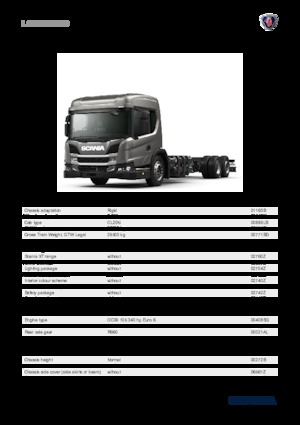Chassis Scania L 340 B6x2*4NB