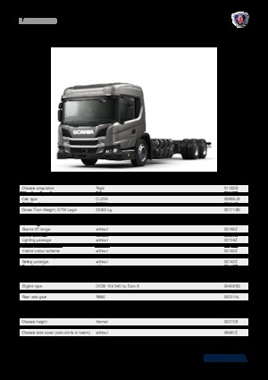 Chassis Scania L 340 B6x2NB
