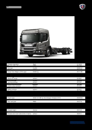 Chassis Scania L 360 B6x2*4NB