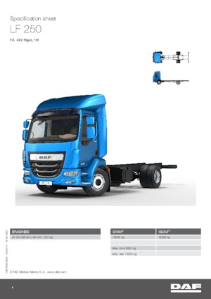 Chassis DAF LF 250 FA 16t