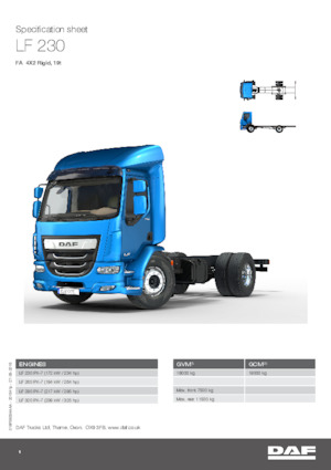 Chassis DAF LF 290 FA 19t