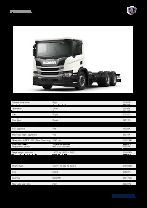 Chassis Scania P 250 B6x4NA
