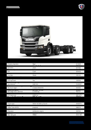 Chassis Scania P 280 B8x4NA