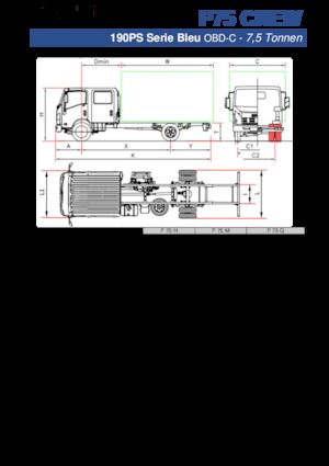 Chassis Isuzu P75 Q Crew