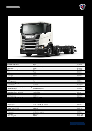 Chassis Scania R 280 B8x4NA