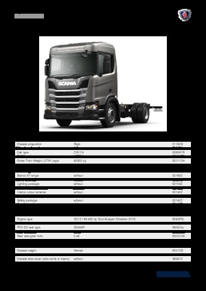 Chassis Scania R 450 B4x2NZ