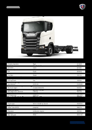 Chassis Scania S 420 B4x2NA