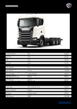 Chassis Scania S 420 B8x4*4NA