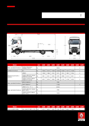 Chassis Renault T 440.18 HIGHCAB 4x2 R E6 (LHD)