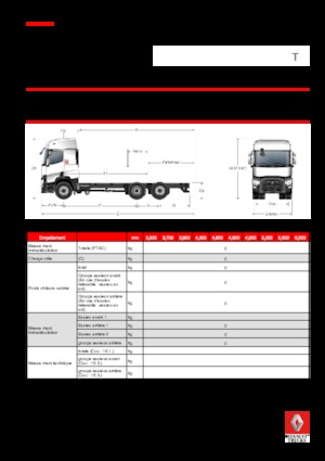 Chassis Renault T 440.24.5 6x2 R LOW E6