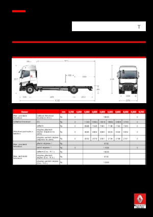 Chassis Renault T 460.18 4x2 R LOW E6