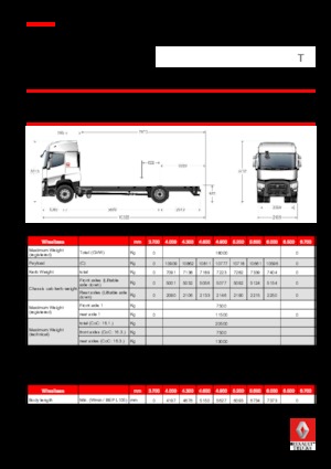 Chassis Renault T 520.18 4x2 R E6