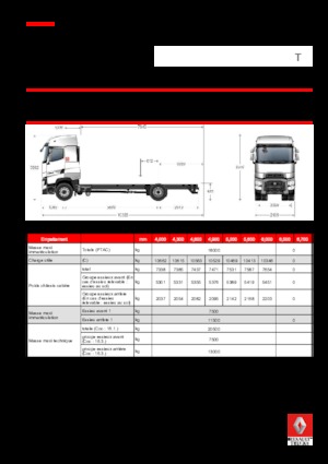 Chassis Renault T 520.18 HIGHCAB 4x2 R E6 (LHD)