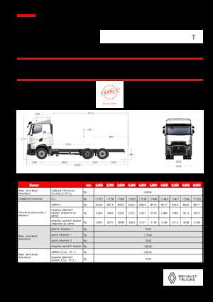 Chassis Renault T HIGH P6X2 LOW 26T 13L E6