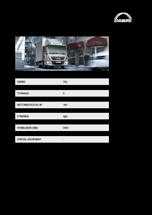 Chassis MAN TGL 8.160 4x2