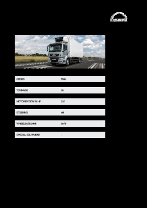 Chassis MAN TGM 26.320 6x4