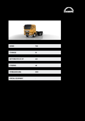 Chassis MAN TGS 33.420 6x4