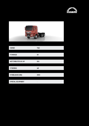 Chassis MAN TGS 33.500 6x6H