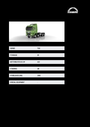 Chassis MAN TGS 35.420 8x6