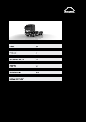 Chassis MAN TGS 35.420 8x6H