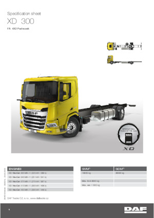 Chassis DAF XD 340 FA