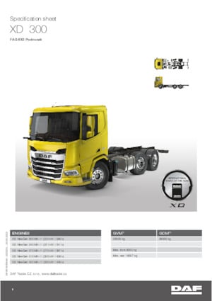 Chassis DAF XD 300 FAG