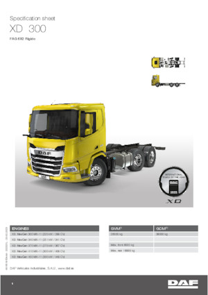 Chassis DAF XD 300 FAG