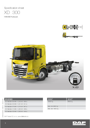 Chassis DAF XD 300 FAN