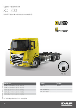 Chassis DAF XD 300 FAS