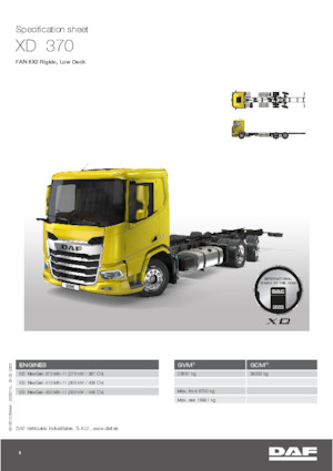 Chassis DAF XD 450 FAN Low Deck