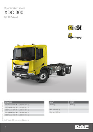 Chassis DAF XDC 370 FAT